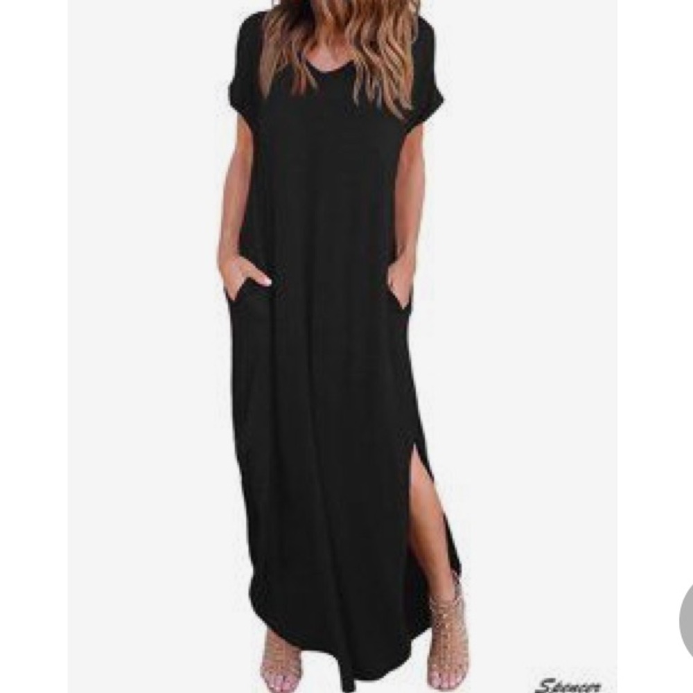 Flowy casual dress with pockets